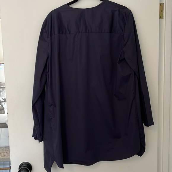 Zara Navy Lace Up Tunic Size Large - Picture 3 of 3